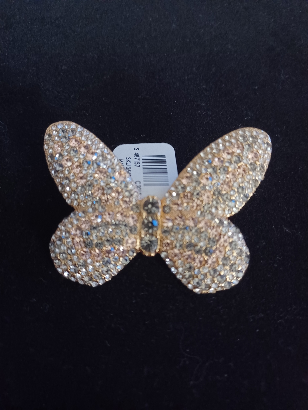 Ann Taylor NWT Gold Butterfly Crystal Brooch - Sparkling Women's Jewelry
